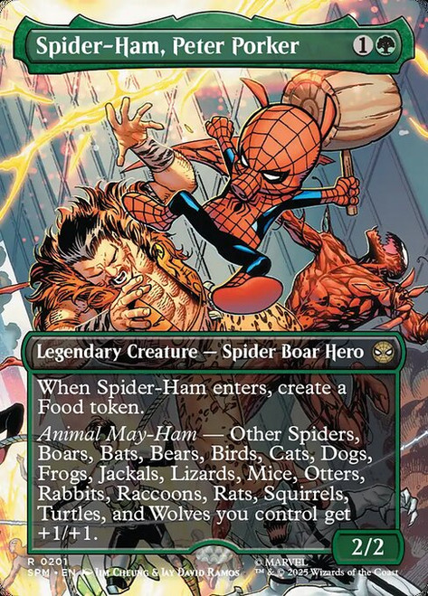 Spider-Ham, Peter Porker (Borderless - 201) (SPM)