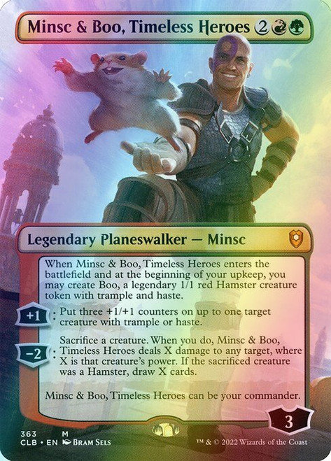 Minsc & Boo, Timeless Heroes (Borderless - 363) (foil, CLB)