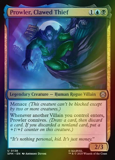 Prowler, Clawed Thief (138) (foil, SPM)