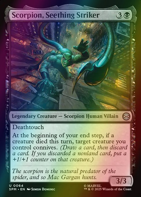 Scorpion, Seething Striker (64) (foil, SPM)