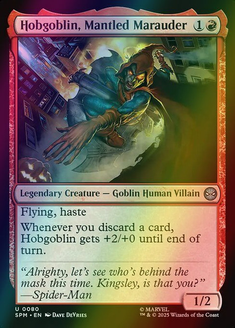 Hobgoblin, Mantled Marauder (80) (foil, SPM)