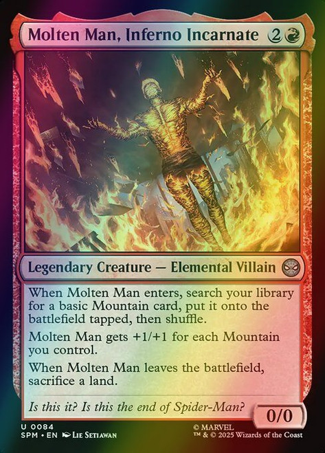 Molten Man, Inferno Incarnate (84) (foil, SPM)
