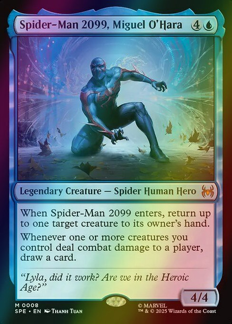 Spider-Man 2099, Miguel O'Hara (8) (foil, SPE)