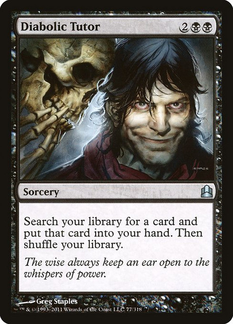 Diabolic Tutor (77) (CMD)
