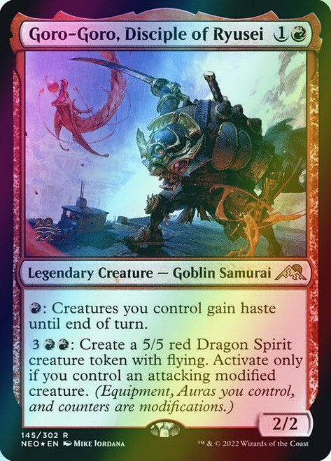 Goro-Goro, Disciple of Ryusei (Alternate Art - 145s) (foil, PNEO)
