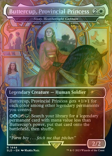 Sisay, Weatherlight Captain (Borderless - 1444) (foil, SLD) Sisay, Weatherlight Captain (Borderless - 1444) (foil, SLD)