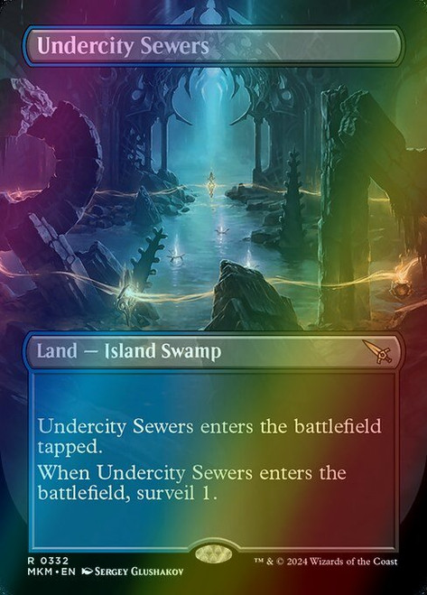 Undercity Sewers (Borderless - 332) (foil, MKM) Undercity Sewers (Borderless - 332) (foil, MKM)