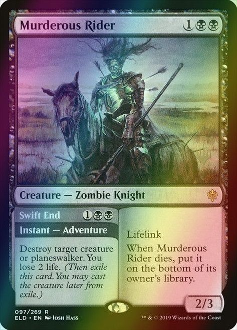 Murderous Rider // Swift End (97p) (foil, PELD) Murderous Rider // Swift End (97p) (foil, PELD)