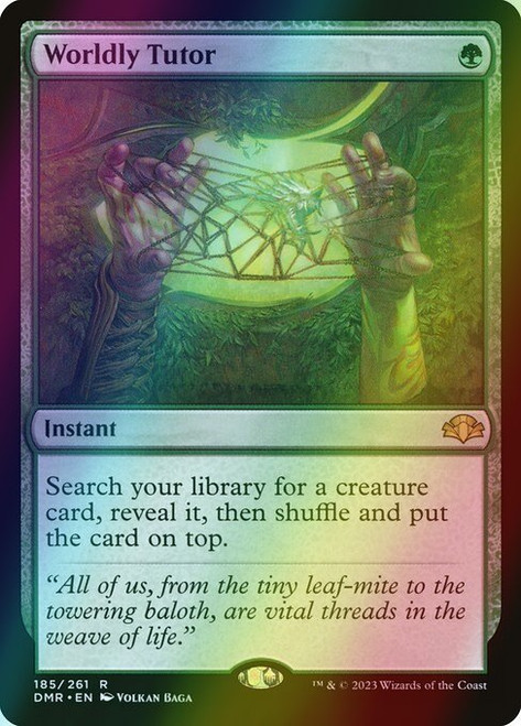 Worldly Tutor (185) (foil, DMR)
