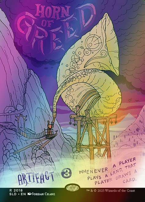 Horn of Greed (Borderless - 2018) (foil, SLD) Horn of Greed (Borderless - 2018) (foil, SLD)