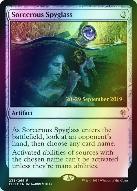 Sorcerous Spyglass (Alternate Art - 233s) (foil, PELD) Sorcerous Spyglass (Alternate Art - 233s) (foil, PELD)