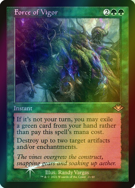 Force of Vigor (Retro Frame - 21) (foil, H1R) Force of Vigor (Retro Frame - 21) (foil, H1R)