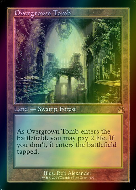 Overgrown Tomb (Retro Frame - 407) (foil, RVR) Overgrown Tomb (Retro Frame - 407) (foil, RVR)