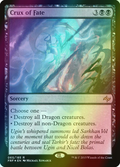 Crux of Fate (Alternate Art - 65★) (foil, FRF) Crux of Fate (Alternate Art - 65★) (foil, FRF)