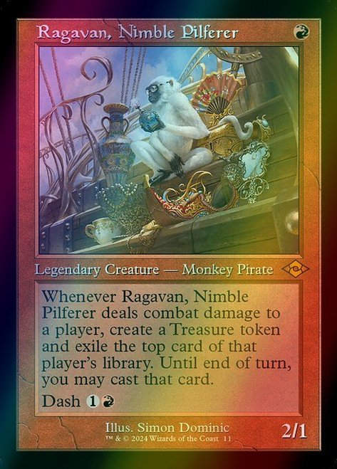 Ragavan, Nimble Pilferer (Retro Frame - 11) (foil, H2R) Ragavan, Nimble Pilferer (Retro Frame - 11) (foil, H2R)