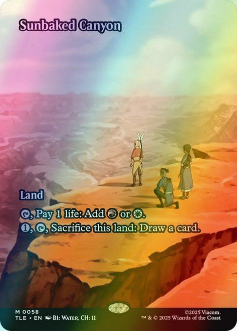 Sunbaked Canyon (Borderless - 58) (foil, TLE)