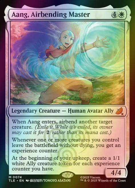 Aang, Airbending Master (74) (foil, TLE)