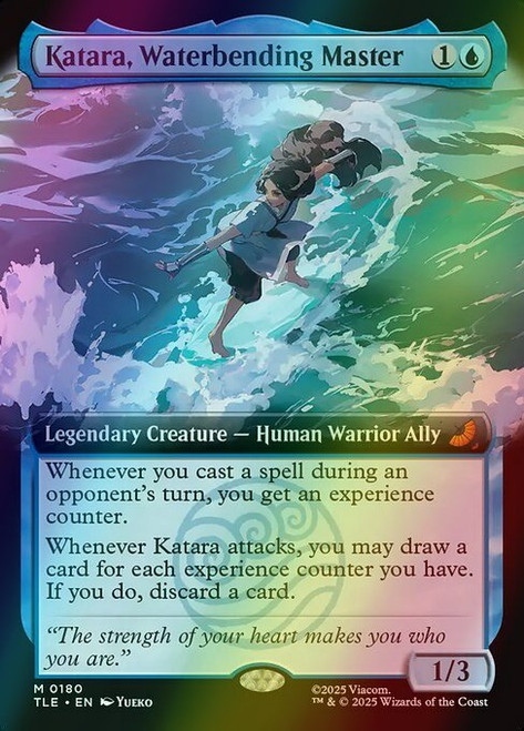 Katara, Waterbending Master (Extended Art - 180) (foil, TLE)