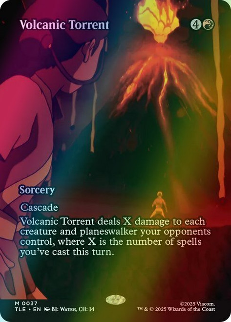 Volcanic Torrent (Borderless - 37) (foil, TLE)