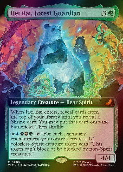 Hei Bai, Forest Guardian (Extended Art - 205) (foil, TLE)