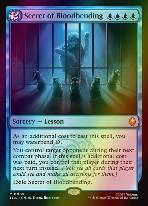 Secret of Bloodbending (69) (foil, TLA)