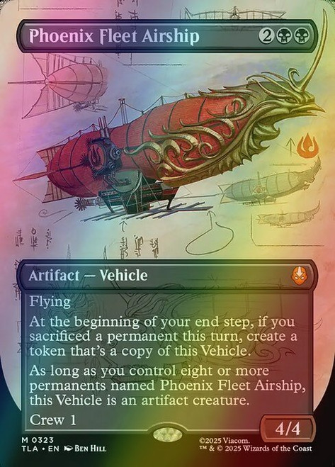 Phoenix Fleet Airship (Borderless - 323) (foil, TLA)