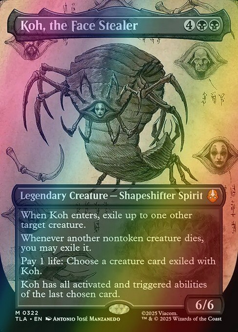 Koh, the Face Stealer (Borderless - 322) (foil, TLA)