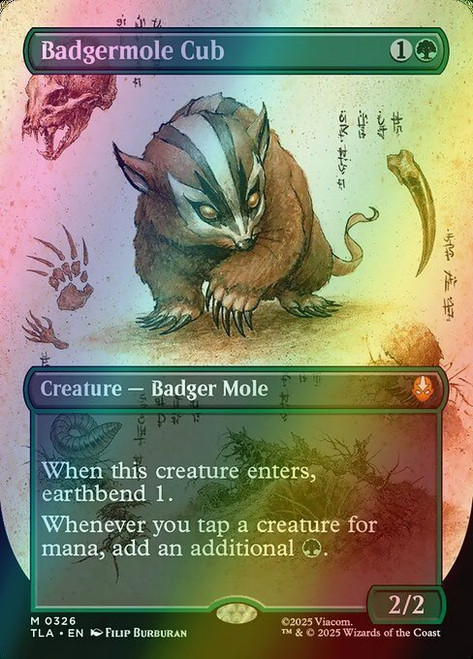 Badgermole Cub (Borderless - 326) (foil, TLA)