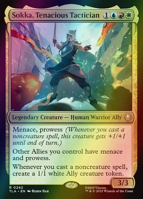 Sokka, Tenacious Tactician (242) (foil, TLA)