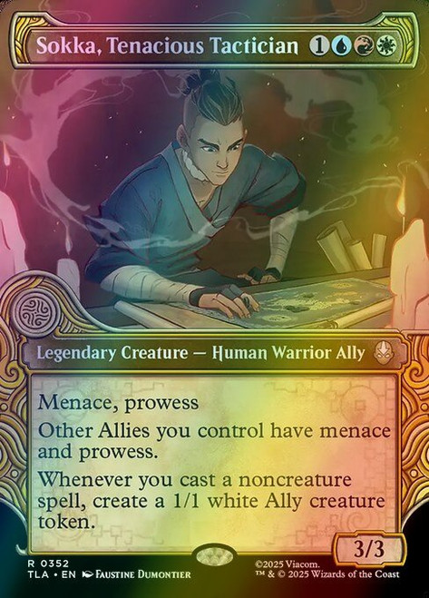Sokka, Tenacious Tactician (Borderless - 352) (foil, TLA)