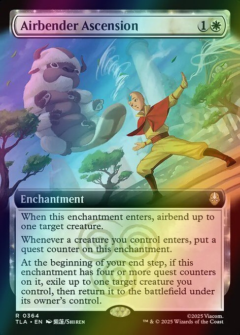 Airbender Ascension (Extended Art - 364) (foil, TLA)