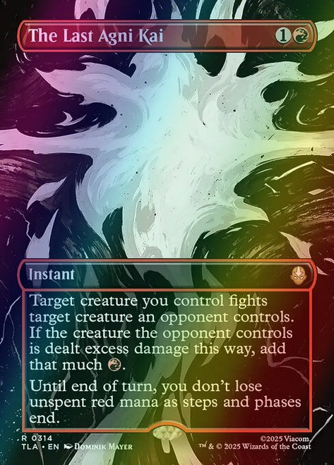 The Last Agni Kai (Borderless - 314) (foil, TLA)