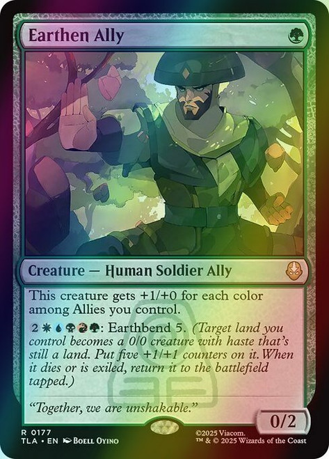 Earthen Ally (177) (foil, TLA)