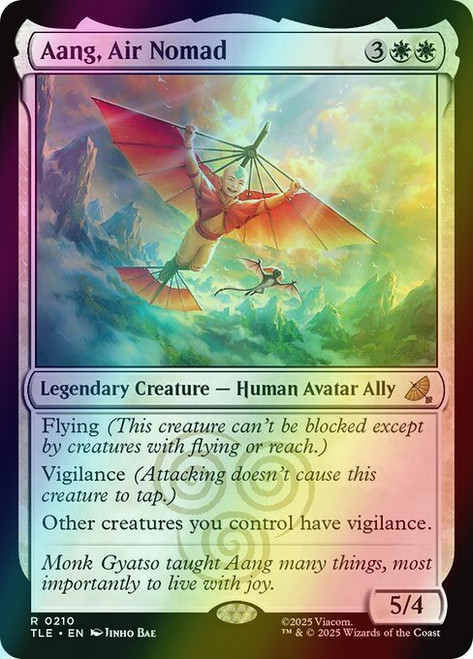 Aang, Air Nomad (210) (foil, TLE)