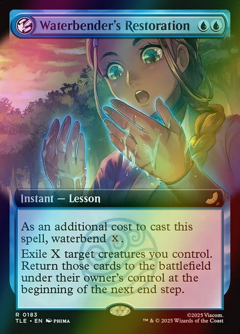 Waterbender's Restoration (Extended Art - 183) (foil, TLE)