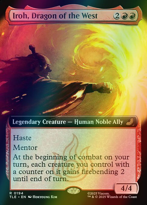 Iroh, Dragon of the West (Extended Art - 194) (foil, TLE)