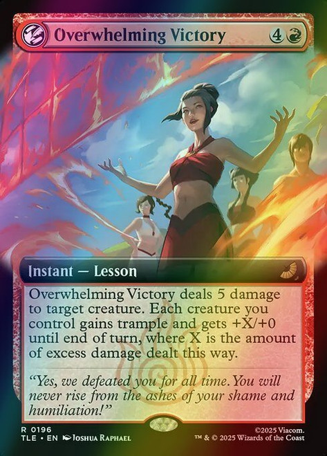 Overwhelming Victory (Extended Art - 196) (foil, TLE)