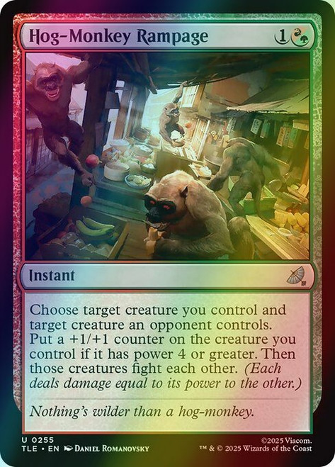 Hog-Monkey Rampage (255) (foil, TLE)