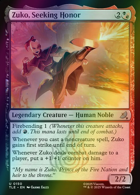 Zuko, Seeking Honor (150) (foil, TLE)