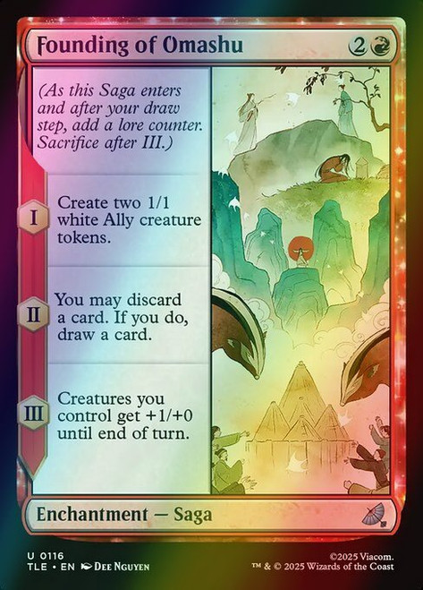 Founding of Omashu (116) (foil, TLE)