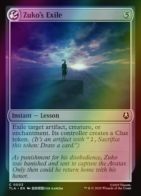 Zuko's Exile (3) (foil, TLA)