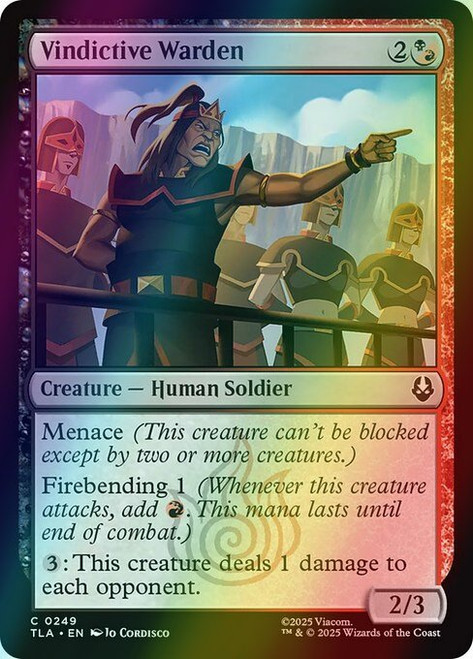Vindictive Warden (249) (foil, TLA)