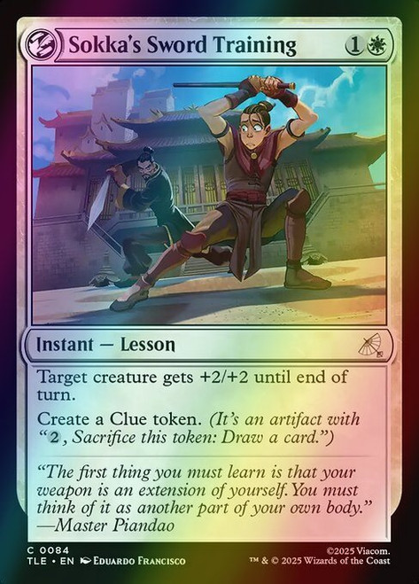 Sokka's Sword Training (84) (foil, TLE)