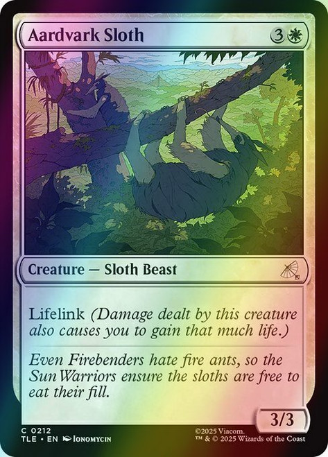 Aardvark Sloth (212) (foil, TLE)