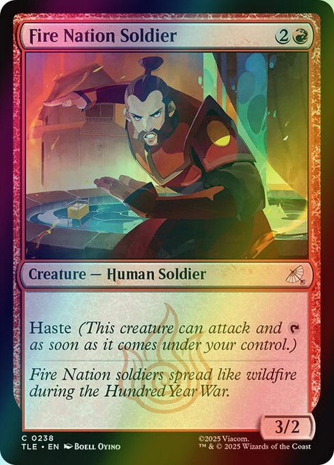 Fire Nation Soldier (238) (foil, TLE)
