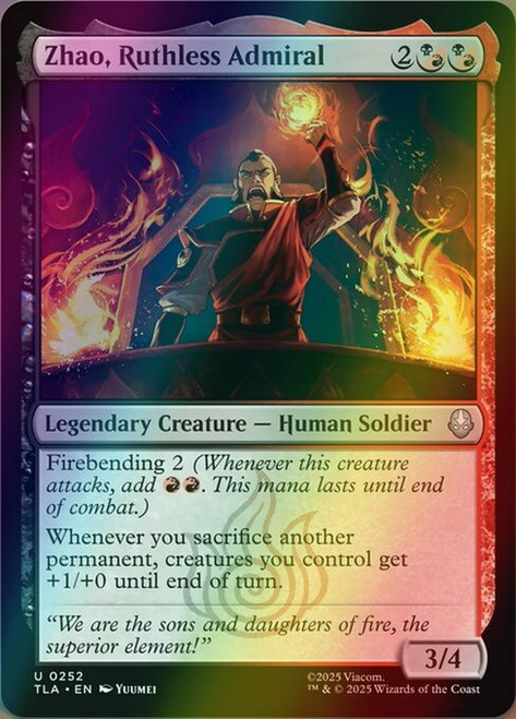 Zhao, Ruthless Admiral (252) (foil, TLA)