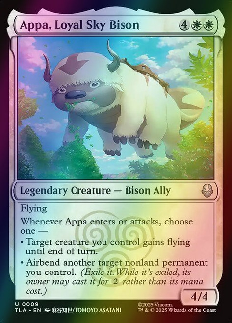 Appa, Loyal Sky Bison (9) (foil, TLA)