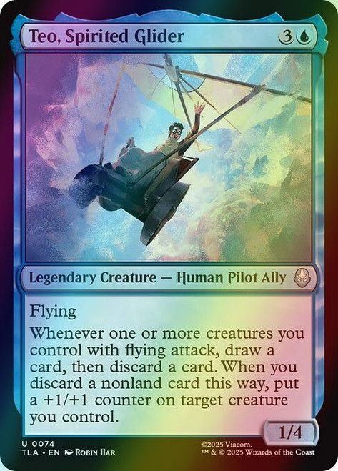 Teo, Spirited Glider (74) (foil, TLA)
