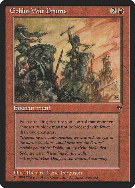 Goblin War Drums (Alternate Art - 58b) (FEM)