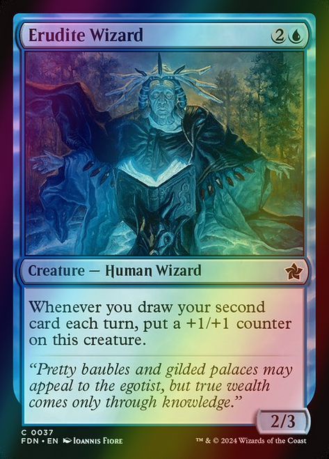 Erudite Wizard (37) (foil, FDN)